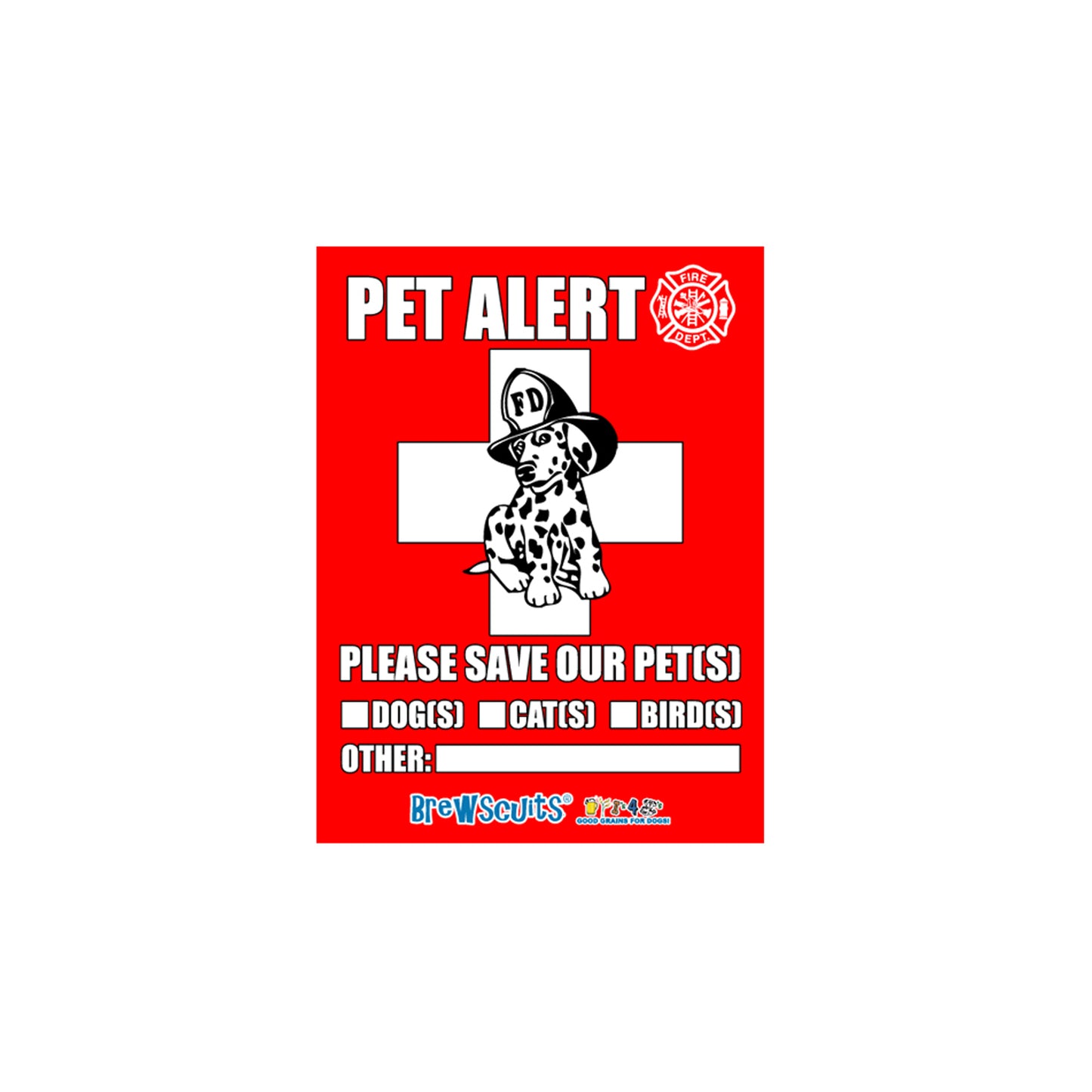 Pet Safety Sticker